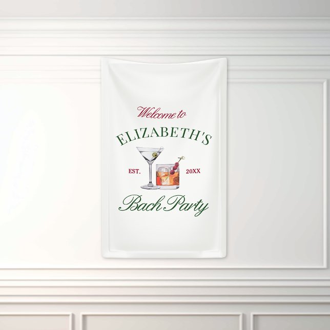 Cocktails Classy Bannière Club de filles Green & R (Créateur téléchargé)