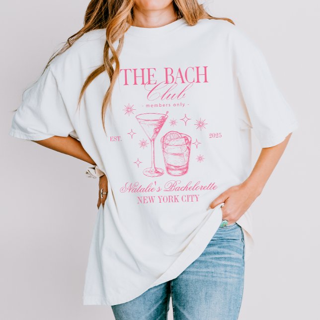 Cocktails Club Bachelorette Bridesmail Party Tri-Blend Shirt (Pink Cocktails Bachelorette Party T-shirt)