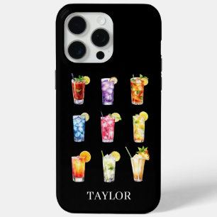 Cocktails Cocktails Cocktails Monogrammiert Case-Mate iPhone Hülle