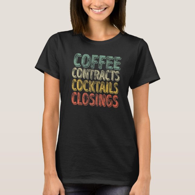 Cocktails Cocktails Schließungen T-Shirt (Vorderseite)