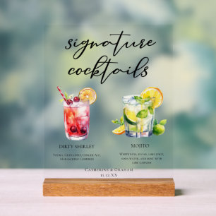 Cocktails de mariage signature Dirty Shirley Mojit