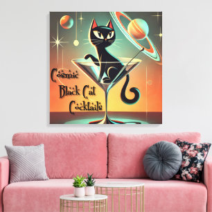 Cocktails der atomaren Futuristik Leinwanddruck