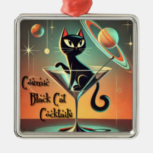 Cocktails der atomaren Futuristik Ornament Aus Metall