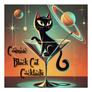 Cocktails der atomaren Futuristik Poster