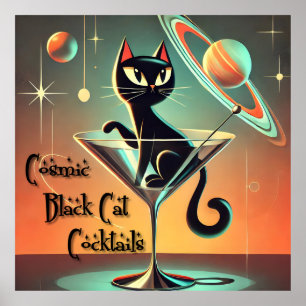Cocktails der atomaren Futuristik Poster