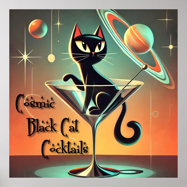 Cocktails der atomaren Futuristik Poster (Vorne)