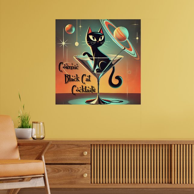 Cocktails der atomaren Futuristik Poster (Wohnzimmer 2)