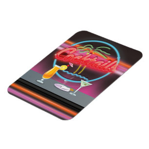 Cocktails Diskothek Bar mit Getränken Magnet