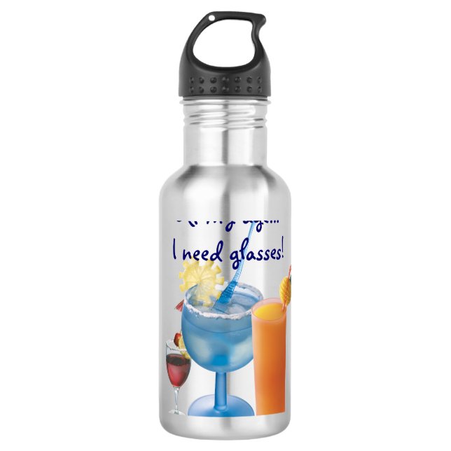 Cocktails Edelstahlflasche (Vorderseite)