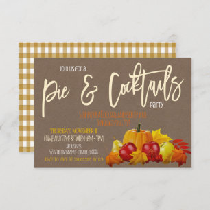 Cocktails et Invitation à tarte