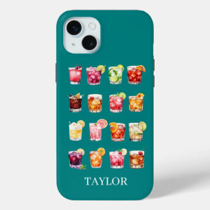 Cocktails Galore Monogrammiert Case-Mate iPhone Hülle