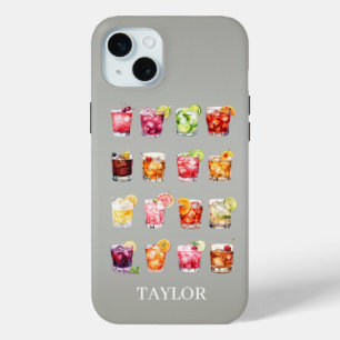 Cocktails Galore Monogrammiert Case-Mate iPhone Hülle