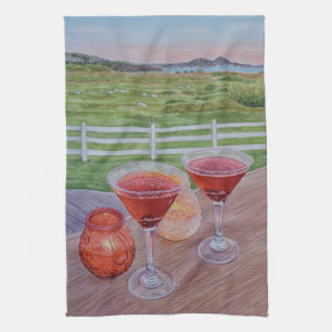 Cocktails im Mission Ranch Geschirrtuch