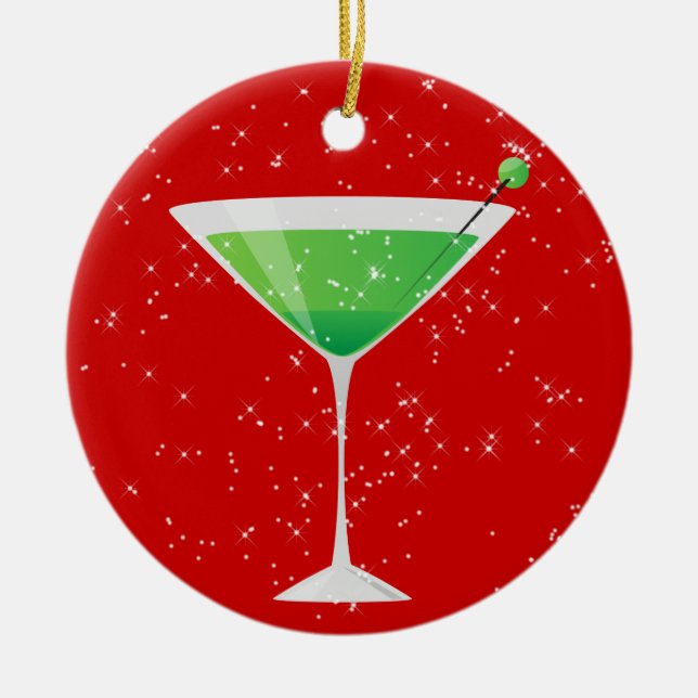 Cocktails Irgendjemand von SRF? Keramik Ornament (Vorne)