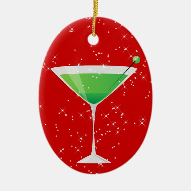 Cocktails Irgendjemand von SRF? Keramik Ornament (Vorne)