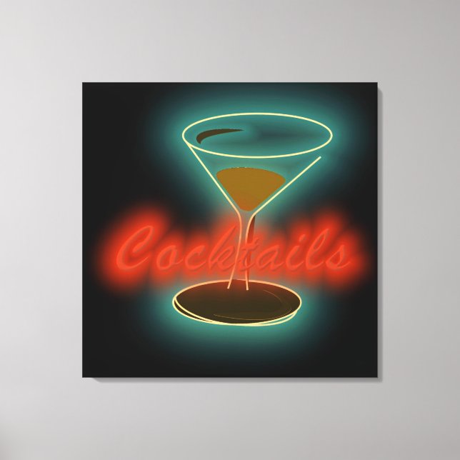 Cocktails Leinwanddruck (Vorderseite)