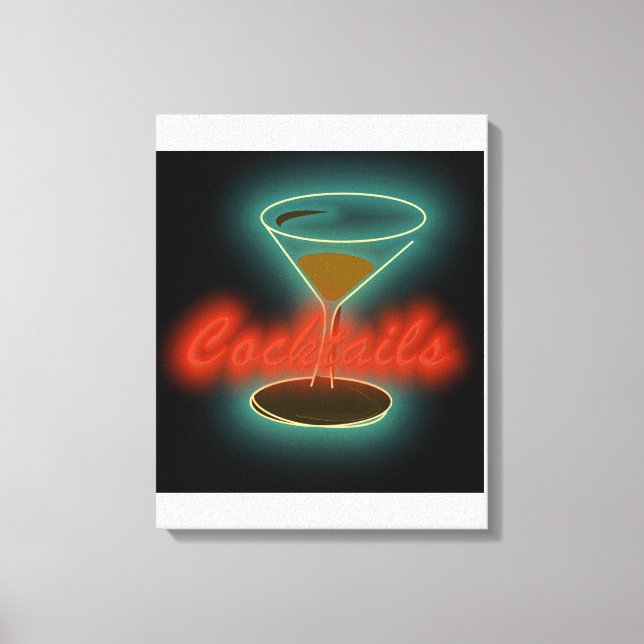 Cocktails Leinwanddruck (Vorderseite)