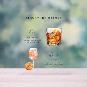 Cocktails mariages Signature Boissons