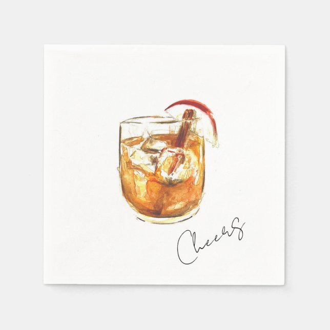 Cocktails-Papier-Serviette Serviette (Vorderseite)