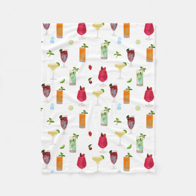 Cocktails & Party Drinks Fleecedecke (Vorderseite)