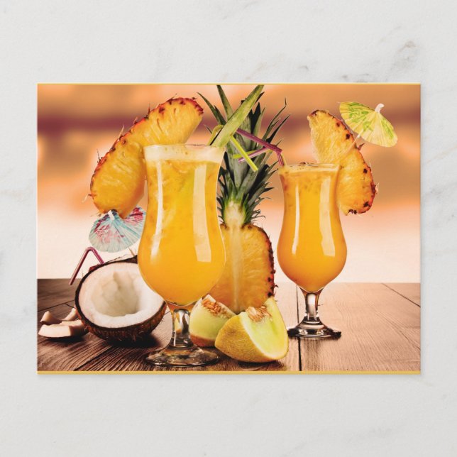 Cocktails Postkarte (Vorderseite)