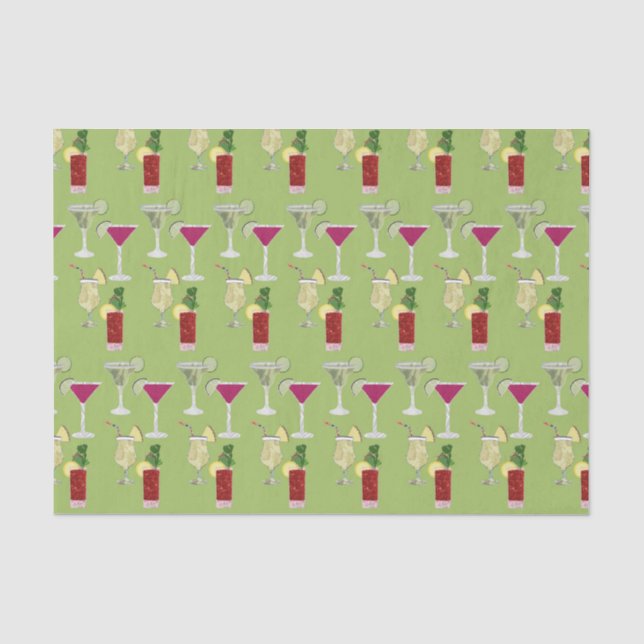 Cocktails  seidenpapier (Vorderseite)