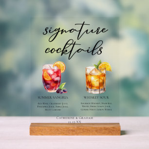 Cocktails Signature Whiskey Sour Sangria d'été