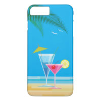 Cocktails tropicaux iPhone 7 Plus Coque