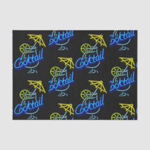 Cocktails Umbrella Drink Neon Sign Seidenpapier