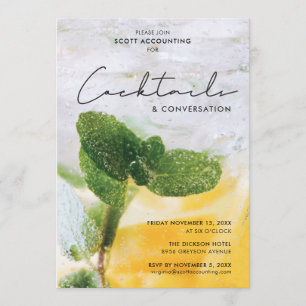 Cocktails und Gespräch Einladung