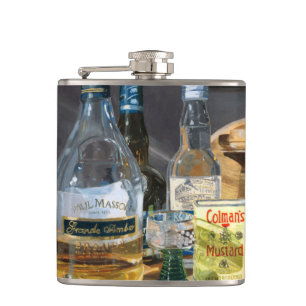 Cocktails und Senf Flachmann
