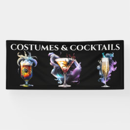 Cocktails wecken das Halloween-Party der Magie Banner