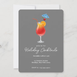 Cocktails Weihnachts-Party trinken Einladung