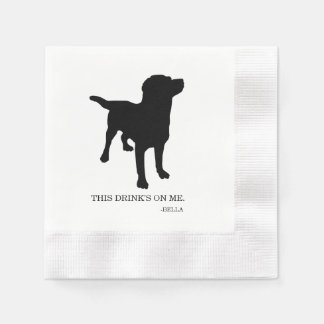 Cocktailserviette für Tierliebhaber Serviette
