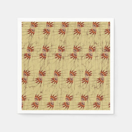 Cocktailserviette mit Stoffmuster-Design Serviette