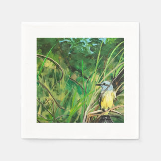 Cocktailserviette mit Vogel Serviette