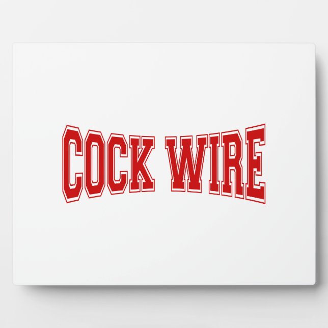 COCKWIRE FOTOPLATTE (Vorderseite)