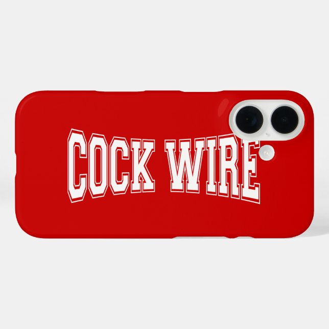 COCKWIRE iPhone 16 HÜLLE (Rückseite (Horizontal))