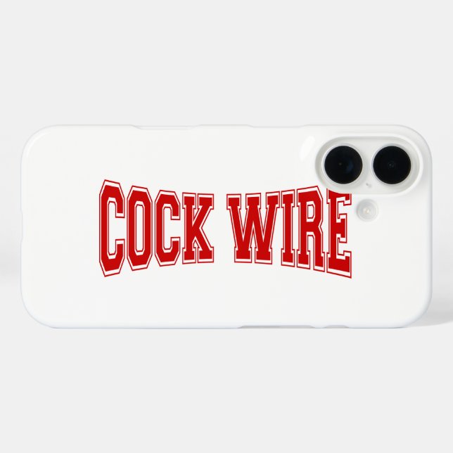 COCKWIRE iPhone 16 HÜLLE (Rückseite (Horizontal))