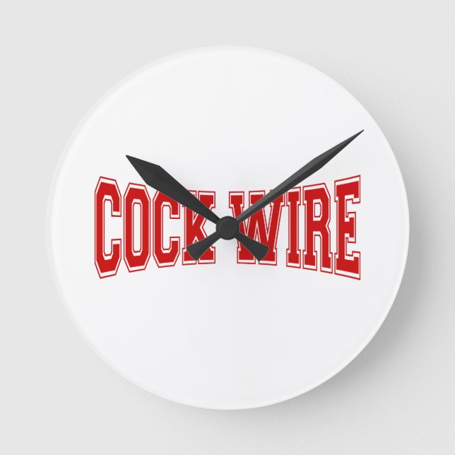 COCKWIRE RUNDE WANDUHR (Vorderseite)
