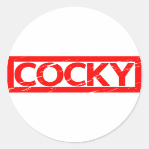 Cocky-Briefmarke Runder Aufkleber