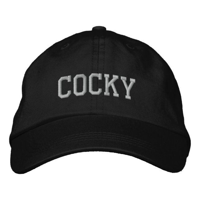 Cocky Cap Bestickte Kappe (Vorderseite)