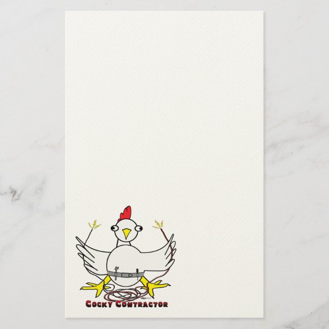 Cocky Contractor Briefpapier (Vorderseite)