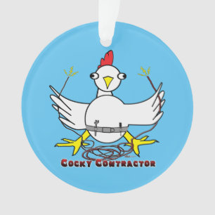 Cocky Contractor Ornament