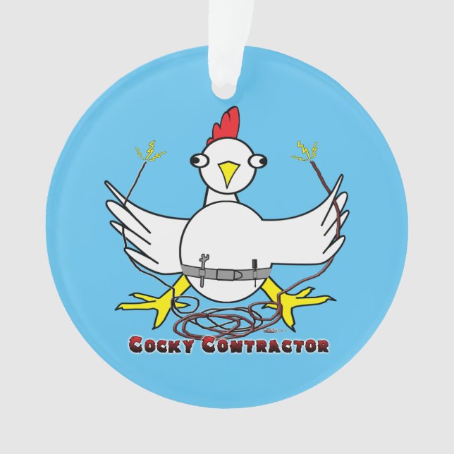 Cocky Contractor Ornament (Vorderseite)
