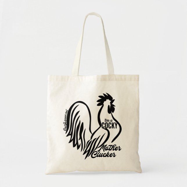 Cocky Mother Clucker Totasche Tragetasche (Vorne)