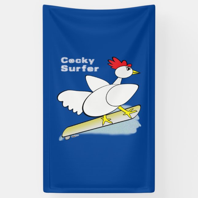 Cocky Surfer Banner (Vertikal)