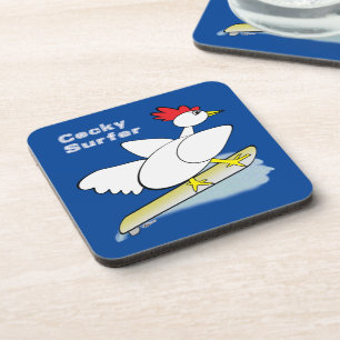 Cocky Surfer Getränkeuntersetzer