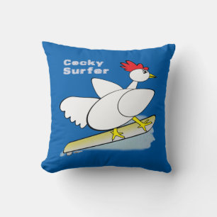Cocky Surfer Kissen