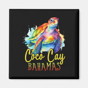 Coco Cay Bahamas Farbenfrohe Meeresschildkröte Fam Magnet
